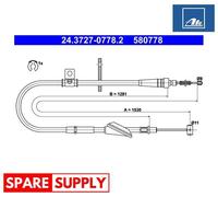 CABLE, PARKING BRAKE FOR OPEL AGILA ATE 24.3727-0778.2