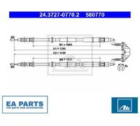 Cable, parking brake for OPEL ASTRA H ASTRA H ATE 24.3727-0770.2