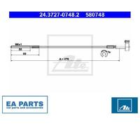 Cable, parking brake for OPEL ASTRA CLASSIC G ASTRA G ATE 24.3727-0748.2
