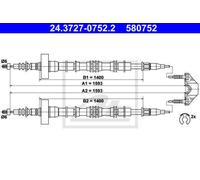 CABLE, PARKING BRAKE FOR OPEL ASTRA CLASSIC G ASTRA G ATE 24.3727-0752.2