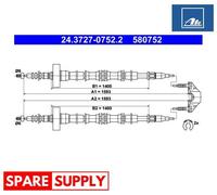 CABLE, PARKING BRAKE FOR OPEL ASTRA CLASSIC G ASTRA G ATE 24.3727-0752.2