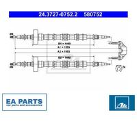 Cable, parking brake for OPEL ASTRA CLASSIC G ASTRA G ATE 24.3727-0752.2