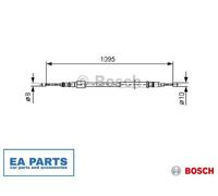 Cable, parking brake for OPEL CORSA C CORSA CLASSIC C BOSCH 1 987 477 660