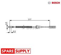 CABLE, PARKING BRAKE FOR OPEL CORSA C CORSA CLASSIC C BOSCH 1 987 482 251