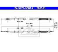 CABLE, PARKING BRAKE FOR OPEL CORSA E ATE 24.3727-3501.2