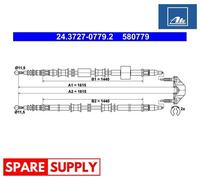 CABLE, PARKING BRAKE FOR OPEL MERIVA A ATE 24.3727-0779.2