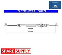 CABLE, PARKING BRAKE FOR OPEL MOVANO A ATE 24.3727-1072.2