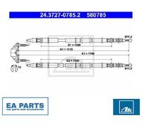 Cable, parking brake for OPEL VAUXHALL ATE 24.3727-0785.2