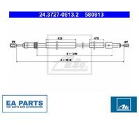 ATE 24.3727-0813.2 Handbrake cable