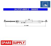 CABLE, PARKING BRAKE FOR PEUGEOT 309 ATE 24.3727-0805.2