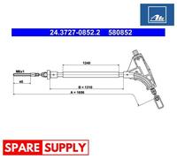 CABLE, PARKING BRAKE FOR PEUGEOT 406 ATE 24.3727-0852.2