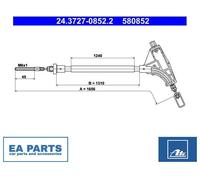 Cable, parking brake for PEUGEOT 406 ATE 24.3727-0852.2 NEW