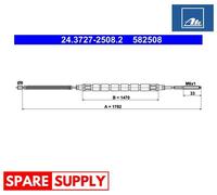 CABLE, PARKING BRAKE FOR SKODA FELICIA I PICKUP ATE 24.3727-2508.2