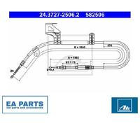 Cable, parking brake for SKODA SUPERB ATE 24.3727-2506.2