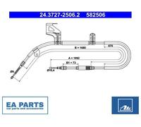 Cable, parking brake for SKODA SUPERB ATE 24.3727-2506.2 NEW
