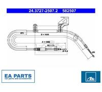 Cable, parking brake for SKODA SUPERB ATE 24.3727-2507.2