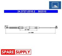 CABLE, PARKING BRAKE FOR SKODA SUPERB ATE 24.3727-2510.2