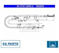 Cable, parking brake for SUZUKI SWIFT ATE 24.3727-2005.2