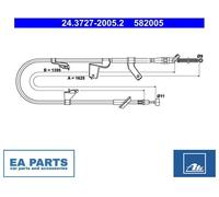Cable, parking brake for SUZUKI SWIFT ATE 24.3727-2005.2 NEW