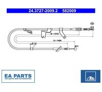Cable, parking brake for SUZUKI SWIFT ATE 24.3727-2009.2