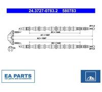 Cable, parking brake for VAUXHALL ASTRA ASTRAVAN ATE 24.3727-0783.2