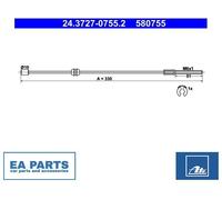 Cable, parking brake for VAUXHALL CORSA CORSAVAN ATE 24.3727-0755.2