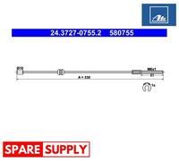 CABLE, PARKING BRAKE FOR VAUXHALL CORSA CORSAVAN ATE 24.3727-0755.2