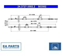 Cable, parking brake for VAUXHALL MOKKA ATE 24.3727-3502.2