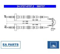 Cable, parking brake for VAUXHALL ZAFIRA A ATE 24.3727-0757.2