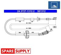 CABLE, PARKING BRAKE FOR VOLVO S80 ATE 24.3727-1312.2