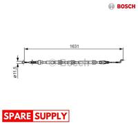 CABLE, PARKING BRAKE FOR VW BOSCH 1 987 482 376