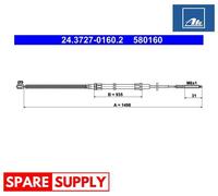 CABLE, PARKING BRAKE FOR VW CABRIO GOLF JETTA ATE 24.3727-0160.2