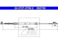 CABLE, PARKING BRAKE FOR VW CADDY ATE 24.3727-2700.2