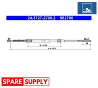 CABLE, PARKING BRAKE FOR VW CADDY ATE 24.3727-2700.2