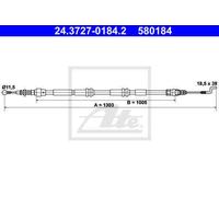 CABLE, PARKING BRAKE FOR VW CALIFORNIA T5 CAMPER ATE 24.3727-0184.2