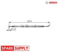 CABLE, PARKING BRAKE FOR VW CALIFORNIA T5 CAMPER BOSCH 1 987 482 017 NEW