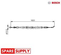 CABLE, PARKING BRAKE FOR VW CALIFORNIA T5 CAMPER BOSCH 1 987 482 376 NEW