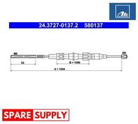 CABLE, PARKING BRAKE FOR VW DERBY POLO ATE 24.3727-0137.2