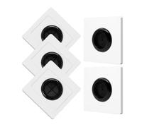 Cable Pass Through Wall Plate with Brush Cover, 5pcs