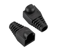 Cable Plug Protectors, Connector Cover Protectors For A Multicolor Pack Of 100(Black)