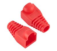 Cable Plug Protectors, Connector Cover Protectors For A Multicolor Pack Of 100(Red)
