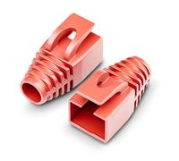 Cable Plug Protectors, Ethernet Strain Relief Boots Multicolor Pack Of 100 For To(Red)