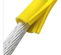 Cable Protector,1m High Voltage Insulation Protection Sleeve, Customizable Electrical Insulating Sheath for Live-Line Work, Yellow, ID 130mm/5.1in, Durable Cable Cover, Safety Insulation Sl