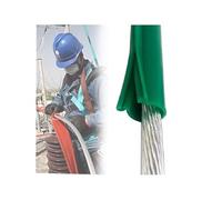 Cable Protector,"25ft Green Power Line Insulation Sleeve - Anti Electric Shock Protective Cover for Overhead Transmission Line & Animal Guard, ID 80mm (3.1in) Conductor Shielding Tube"