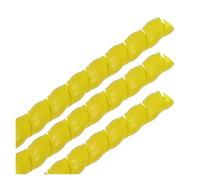 Cable Protector,2M 8/10/12mm Protection Sleeving Spiral Wound Flexible Wire Organizer Insulation Sleeve(Yellow,10mm)