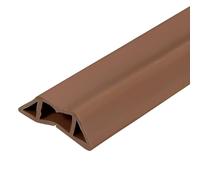 Cable Protector, 3.9ft Floor Cord Cover PVC 0.8"W x .4"H Management Grey(Maroon Red,3.9ft)