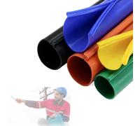 Cable Protector,35KV Bare Conductor Insulation Protector, Clip-on Silicone Sleeve, Waterproof Anti-Aging Outdoor Cable Cover, Black 10ft/3m, ID 80mm/3.1in, Durable Power Line Protection