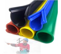 Cable Protector,35KV Bare Conductor Insulation Protector - Clip-on Yellow Silicone Sleeve, Waterproof Anti-Aging Outdoor Cable Cover, 25ft/8m, ID 16mm/0.63in for Power Lines