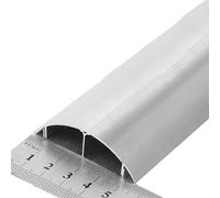 Cable Protector, Anti Trip Cable Cover, Half Round Self-Adhesive Aluminium Duct for Wire Management in Home and Office