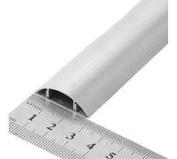 Cable Protector, Anti Trip Cable Cover, Half Round Self-Adhesive Aluminium Duct for Wire Management in Home and Office